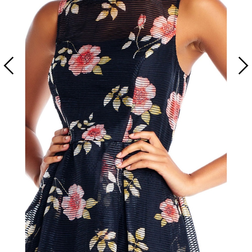 🆕️👗Adrianna Papell Floral Organza Dress👗🌺 - Picture 3 of 7